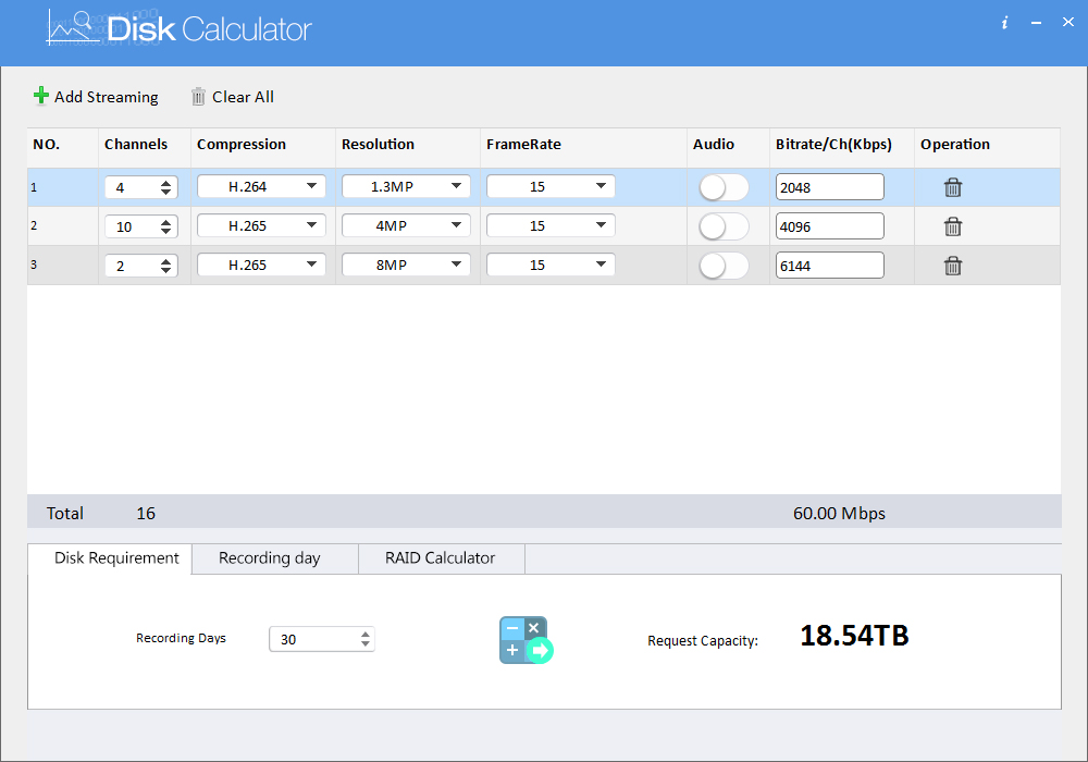 Disk Calculator