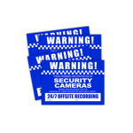 CCTV Warning Stickers (4 pack) - Small Size