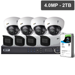 Pro Series 8 Camera 4.0MP IP Surveillance Kit (Motorised, 2TB)