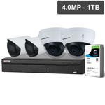 Compact Series 4 Camera 4.0MP IP Surveillance Kit (Fixed, 1TB)