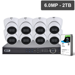 Pro AI Series 8 Camera 6.0MP IP Surveillance Kit (Fixed, 2TB)