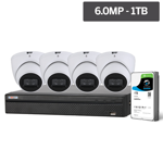 Compact Series 4 Camera 6.0MP IP Surveillance Kit (Fixed, 1TB)