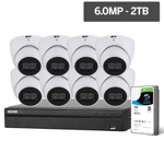 Compact Series 8 Camera 6.0MP IP Surveillance Kit (Fixed, 2TB)