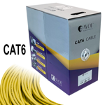 CAT6 Solid Core Cable Unshielded (Yellow) - 305m Pullbox