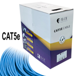 CAT5E Solid Core Cable Unshielded (Blue) - 305m Pullbox