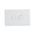 AVOL 2 Gang Light Switch 10A | White | Horizontal